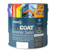 Zinsser AllCoat Exterior Satin (Solvent Based) 5L, BS 00 E 55, Exterior Multi-Surface Paint