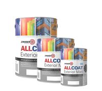 Zinsser Allcoat Exterior WB (Matt Finish) 2.5lt (Black or White) - White