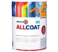 Zinsser Allcoat Exterior WB (Gloss Finish) Ready Mixed Colours 1 litre White
