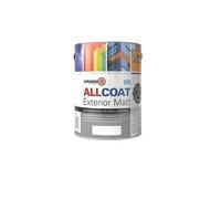 Zinsser Allcoat Exterior WB (Matt Finish) 2.5lt (Black or White) - White