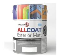 Zinsser Allcoat Exterior WB (Matt Finish) Ready Mixed Colours 5lt Black