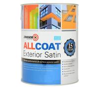 Zinsser Allcoat Exterior WB (Satin Finish) Ready Mixed Colours 1 litre Anthracite Grey (Ral 7016)