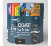 ZINSSER ALLCOAT SOLVENT EXTERIOR GLOSS BLACK 1L
