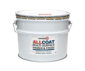 Zinsser AllCoat Water-Based Multi-Surface Interior Primer & Finish (10 Litre, Black)