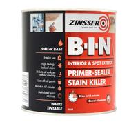 Zinsser B.I.N Primer, Sealer & Stain Killer Paint White 1 litre ZINBIN1L