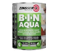 Zinsser B-I-N Aqua Primer Sealer - Stain Killer Paint - White Adanaced Tech
