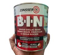 Zinsser B.I.N Primer, Sealer & Stain Killer Paint White 1 litre ZINBIN1L
