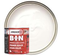 Zinsser B.I.N Primer, Sealer & Stain Killer Paint White 1 litre ZINBIN1L