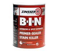 Zinsser B.I.N Primer, Sealer & Stain Killer Paint White 1 litre ZINBIN1L