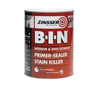 Zinsser B.I.N Primer, Sealer & Stain Killer Paint White 1 litre ZINBIN1L