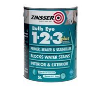Zinsser BULLS EYE 1-2-3 *PLUS*** 1 litre Ready Mixed Colour - White