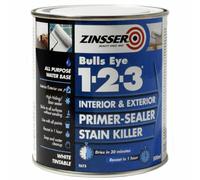 Zinsser ZINBE12325L 2.5 Litre 123 Bulls Eye Primer/Sealer Paint
