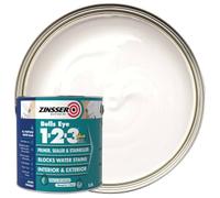 Zinsser BULLS EYE 1-2-3 *PLUS*** 2.5 litre Ready Mixed Colour - White