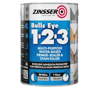 ZINSSER BULLS EYE 123 PRIMER SEALER PAINT WHITE 500ML/1L/2.5L/5l WHITE