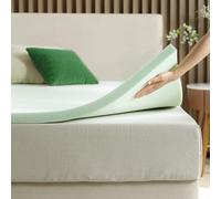 ZINUS 2 Inch Green Tea Memory Foam Mattress Topper, Smaller, More Convenient WonderBox Packaging, Pressure-Relieving Layers, CertiPUR-US Certified, Full