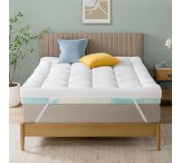 Zinus Mattress Topper, Polyester, White, 190 x 135 cm