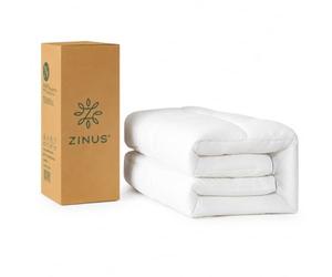 Zinus Mattress Topper, Polyester, White, 190 x 160 cm