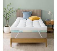 Zinus Mattress Topper, Polyester, White, 190 x 80 cm