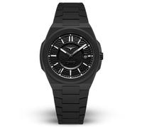 ZINVO Rival Aero Phantom Quartz Date Black White Mineral Men's Watch