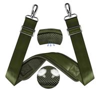 ZINZ 60" Universal Bag Strap with Ultra-Thick Fixed Breathable Pad Adjustable Heavy-Duty Shoulder Strap for Laptop Bag Crossbody Luggage Gym Bag Camera Bag and More,Army Green