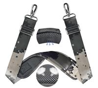 ZINZ 60" Universal Bag Strap with Ultra-Thick Fixed Breathable Pad Adjustable Heavy-Duty Shoulder Strap for Laptop Bag Crossbody Luggage Gym Bag Camera Bag and More,Camouflage Gray