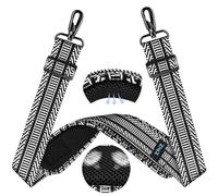 ZINZ 60" Universal Bag Strap with Ultra-thick Fixed Breathable Pad Adjustable Heavy-duty Shoulder Strap for Laptop bag Crossbody Luggage Gym Bag Camera Bag and more -TH01B03