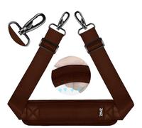 ZINZ 75" Shoulder Strap with Fixed Pad and Dual Balanced Buckles,Brown