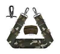 ZINZ 75" Shoulder Strap with Fixed Pad and Dual Balanced Buckles，Camouflage Green