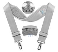 ZINZ 79.5" Universal Bag Strap with Ultra-Thick Fixed Breathable Pad Adjustable Heavy-Duty Shoulder Strap for Laptop Bag Crossbody Luggage Gym Bag Camera Bag and More -L01G01