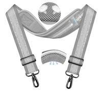 ZINZ 79.5" Universal Bag Strap with Ultra-Thick Fixed Breathable Pad Adjustable Heavy-Duty Shoulder Strap for Laptop Bag Crossbody Luggage Gym Bag Camera Bag and More -TH01B04