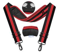 ZINZ 79.5" Universal Bag Strap with Ultra-Thick Fixed Breathable Pad Adjustable Heavy-Duty Shoulder Strap for Laptop Bag Crossbody Luggage Gym Bag Camera Bag and More -TW01B02