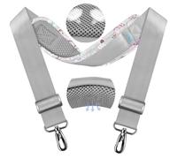 ZINZ 79.5" Universal Strap with Ultra-Thick Fixed Breathable Pad - Adjustable Heavy-Duty Shoulder Strap for Laptop, Crossbody, Luggage, Gym, Camera Bag and More,Butterfly
