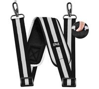 ZINZ 79 inch Shoulder Strap, Extra-thick Fixed Cushion Pad and Dual Clasps Universal Replacement Strap with Metal Swivel Hooks for Laptop Bags, Luggage Bags, Camera, Crossbody(Stripes-BkWBk)