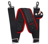 ZINZ 79 inch Shoulder Strap, Extra-thick Fixed Cushion Pad and Dual Clasps Universal Replacement Strap with Metal Swivel Hooks for Laptop Bags, Luggage Bags, Camera, Crossbody (200cm,Wine edge)