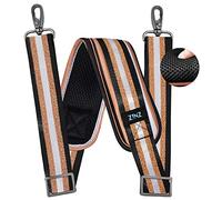 ZINZ 79 inch Shoulder Strap, Extra-thick Fixed Cushion Pad and Dual Clasps Universal Replacement Strap with Metal Swivel Hooks for Laptop Bags, Luggage Bags, Camera, Crossbody (200cm,Black Glod)