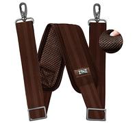 ZINZ 79 inch Shoulder Strap, Extra-thick Fixed Cushion Pad and Dual Clasps Universal Replacement Strap with Metal Swivel Hooks for Laptop Bags, Luggage Bags, Camera, Crossbody (200cm,Brown)