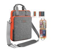 ZINZ Laptop Case 12.9 13 Shoulder Bag, Expandable Handbag with Valuables Compartment Compatible with MacBook Air/Pro/Neo 13" M5/M4/M3/M2/M1, iPad 12.9/13/11, Water-Resistant & Shockproof,L02G05