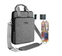 ZINZ Laptop Case 12.9 13 Shoulder Bag, Expandable Handbag with Valuables Compartment Compatible with MacBook Air/Pro/Neo 13" M5/M4/M3/M2/M1, iPad 12.9/13/11, Water-Resistant & Shockproof,L02G06