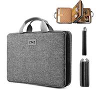 ZINZ Laptop Case 15 15.6 16 inch Sleeve, Expandable Computer Hand Bag with Multi-pockets Compatible with MacBook Pro 16 inch M4/M3/M2/M1, MacBook Air/Pro 15 inch and 15-16 inch Notebooks,G01BK01