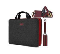 ZINZ Laptop Case 15 15.6 16 inch Sleeve, Expandable Computer Hand Bag with Multi-pockets Compatible with MacBook Pro 16 inch M4/M3/M2/M1, MacBook Air/Pro 15 inch and 15-16 inch Notebooks，B01RD01