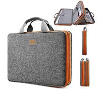 ZINZ Laptop Case 15 15.6 16 inch Sleeve, Expandable Computer Hand Bag with Multi-pockets Compatible with MacBook Pro 16 inch M4/M3/M2/M1, MacBook Air/Pro 15 inch and 15-16 inch Notebooks,G01OG01