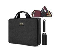 ZINZ Laptop Case 15 15.6 16 inch Sleeve, Expandable Computer Hand Bag with Multi-pockets Compatible with MacBook Pro 16 inch M4/M3/M2/M1, MacBook Air/Pro 15 inch and 15-16 inch Notebooks,B04K01