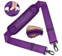 ZINZ Shoulder Strap 58" Universal Handbag Strap with Ultra-thick Fixed Padded and Dual Balanced Adjustable Buckles Shoulder Crossbody Strap for Briefcase Messenger Bag Laptop bag Luggage，Purple