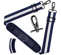 ZINZ Shoulder Strap 59 Inch Universal Bag Strap with Ultra-thick Fixed Breathable Pad Adjustable Heavy-duty Shoulder Strap for Laptop bag Crossbody Gym Bag Camera Bag and more - Stripe-BuWBu