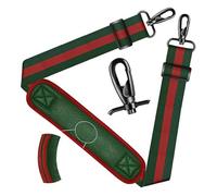 ZINZ Shoulder Strap 59 Inch Universal Bag Strap with Ultra-thick Fixed Breathable Pad Adjustable Heavy-duty Shoulder Strap for Laptop bag Crossbody Gym Bag Camera Bag and more - Stripe-RG