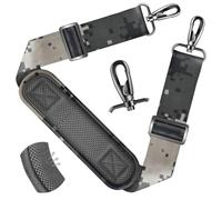 ZINZ Shoulder Strap - 59 Inch Universal Heavy-duty Adjustable Strap with Ultra-thick Fixed Breathable Pad for Laptop, Gym, Camera Bag and More -Camouflage gray