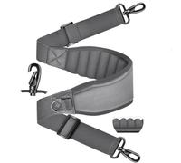 ZINZ Shoulder Strap 69 inch with Thick Padded Strap, Universal Bag Strap with Dual Buckles and Metal Swivel Hooks for Laptop Bag, Messenger Bag, Tool Bag, Camera Bag, Briefcase and More,Gray