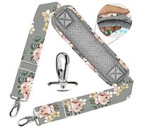 ZINZ Shoulder Strap 78" Universal Bag Strap with Ultra-thick Fixed Padded and Dual Balanced Adjustable Buckles for Briefcase, Travel Bag, Sports Bags, Laptop Bag, Crossbody bag - Light Rose