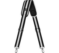 ZINZ Shoulder Strap Replacement Padded Adjustable Bag Strap for Tote Messenger Duffle Bags,Stripes-BkWBk,57 inch