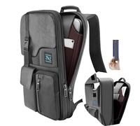 ZINZ Slim & Expandable 15 15.6 16 Inch Laptop Backpack for Business, Waterproof Anti-Theft Travel Backpack Daypack for Men and Women -Dark Gray